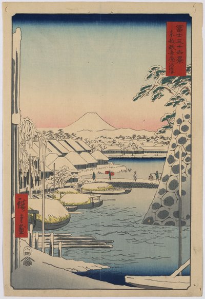 36 Ansichten des Berges Fuji - #3. Sukiyagashi von Utagawa Hiroshige